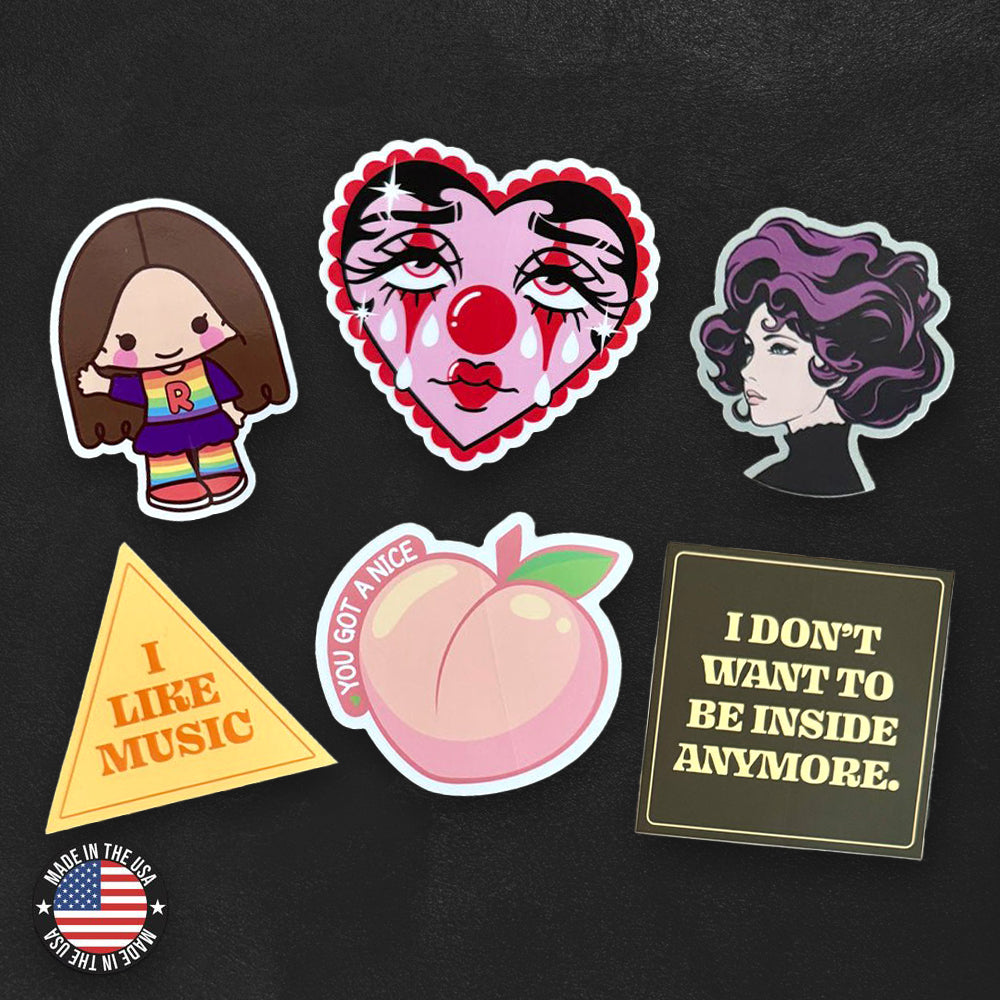 Custom Die-Cut Vinyl Stickers, Made in USA
