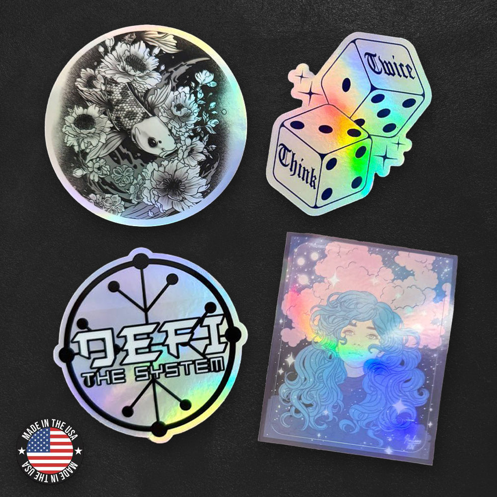 Custom Holographic Stickers, Made in USA