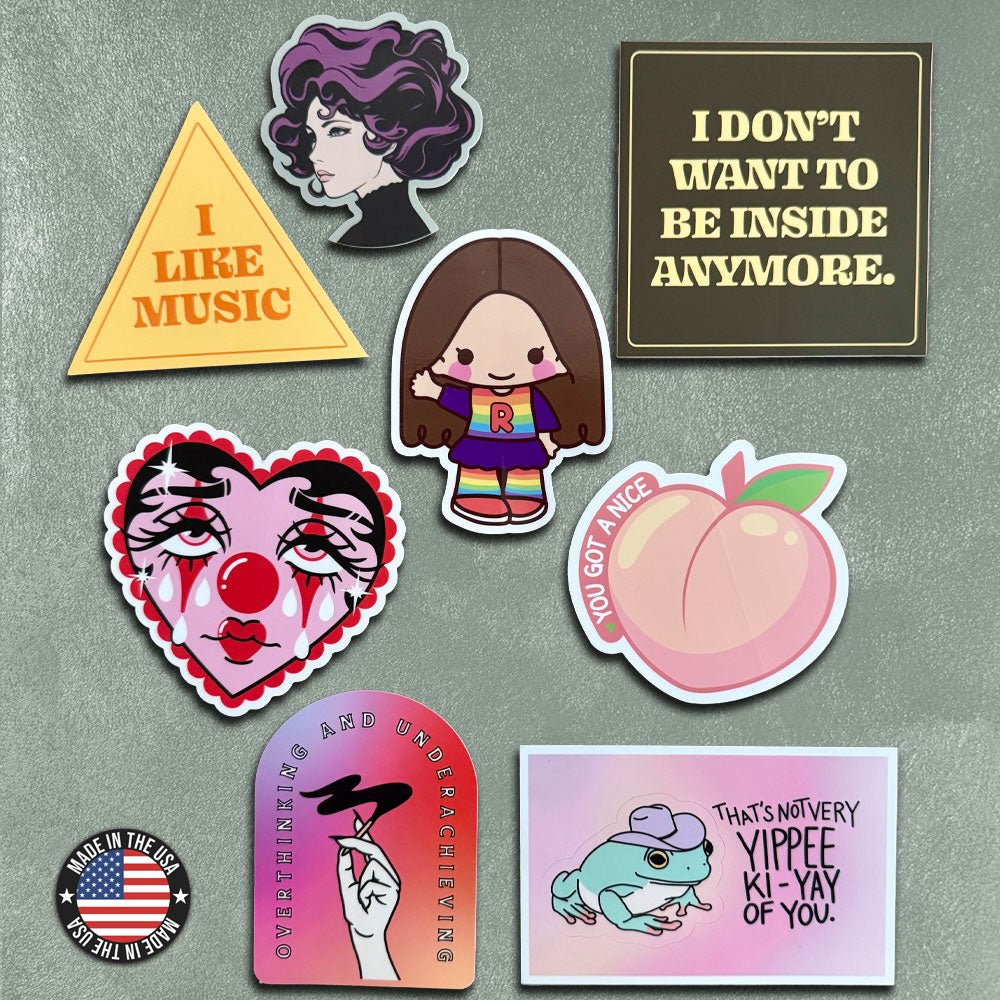 Custom Die Cut Vinyl Stickers - Alchemy Merch - Make your own custom Vinyl Stickers - custom merchandise
