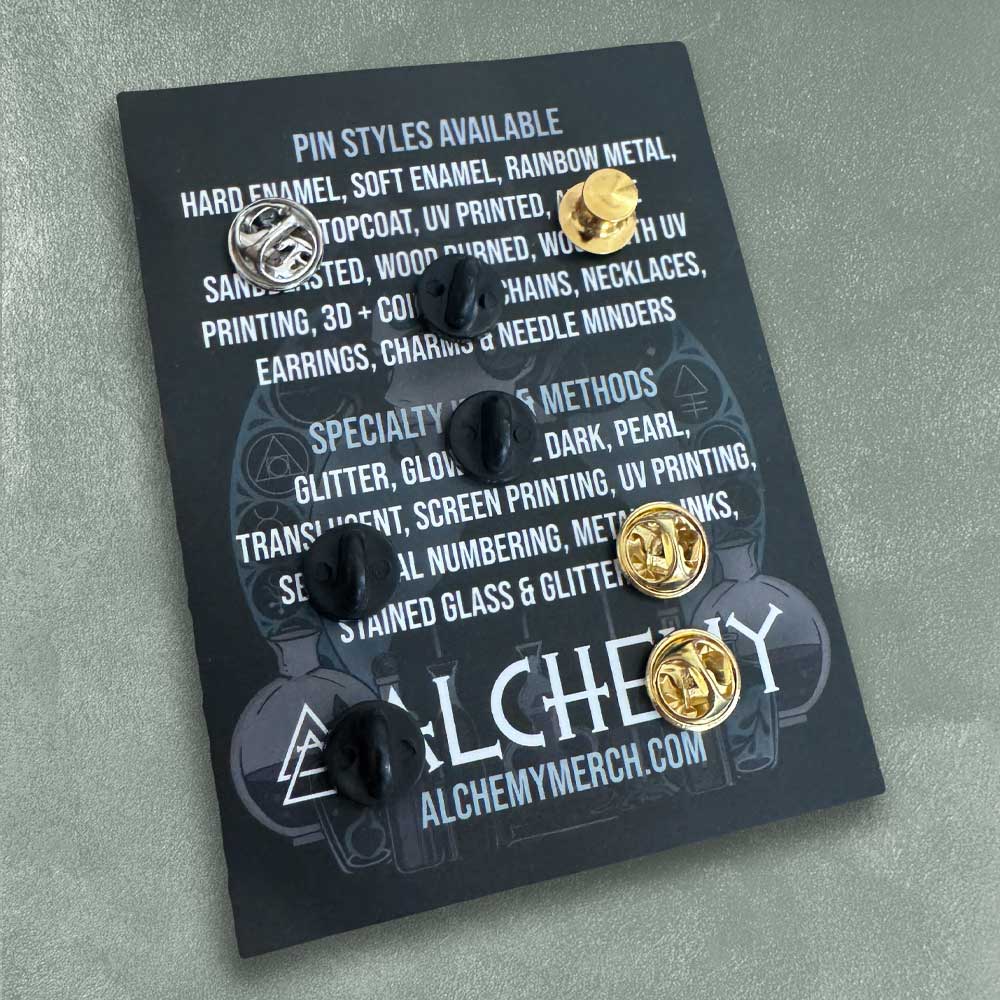Pin Styles Example Set – Alchemy Merch