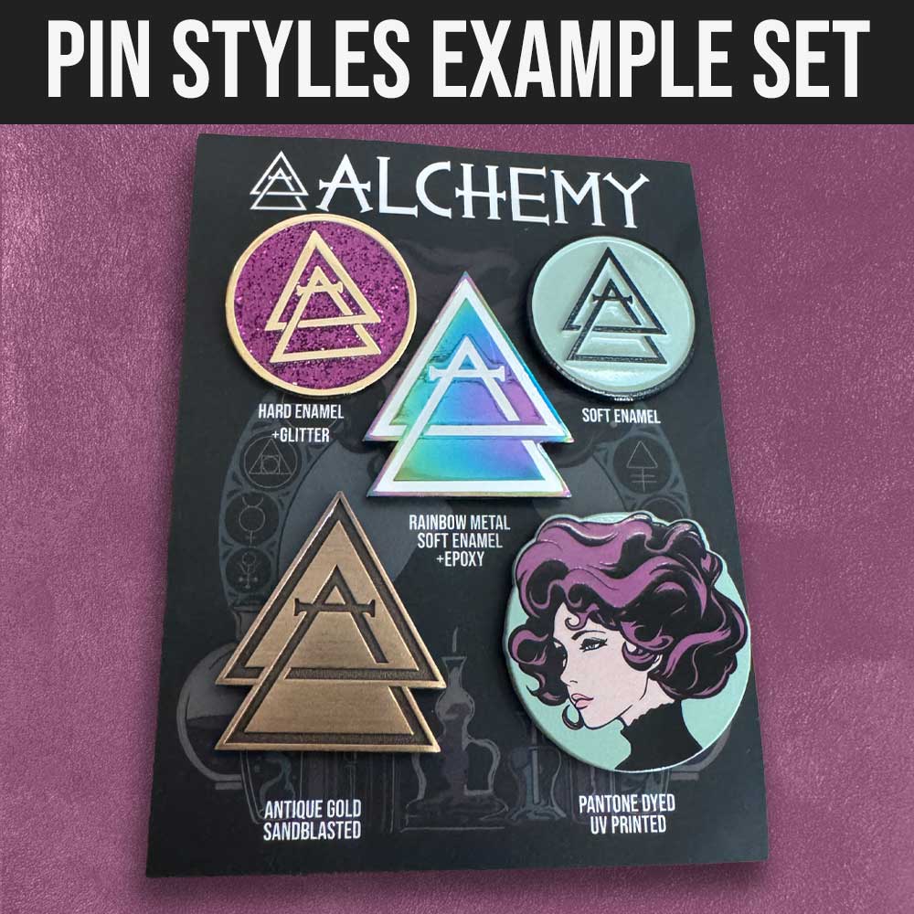 Pin Styles Example Set – Alchemy Merch