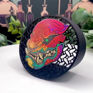 Load video: UV printed custom pin with full-color photo-quality detail