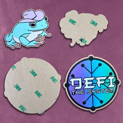 UV Printed Wooden Stickers (USA Made) - Alchemy Merch