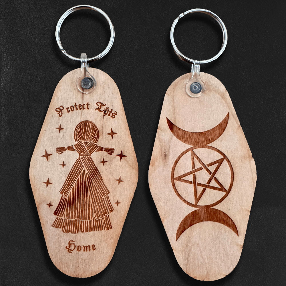 Wooden Motel Keychains (USA Made) - Alchemy Merch