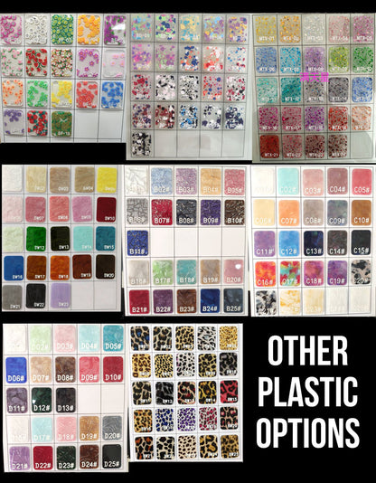 Acrylic Charms - Colored Plastics