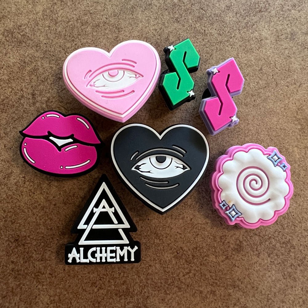 Custom PVC Shoe Charms - Alchemy Merch - Make your own custom PVC Shoe Charms - custom merchandise